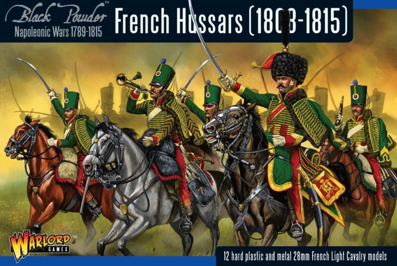 Vibrant illustration of French Hussars charging, showcasing valor in Napoleonic War attire.