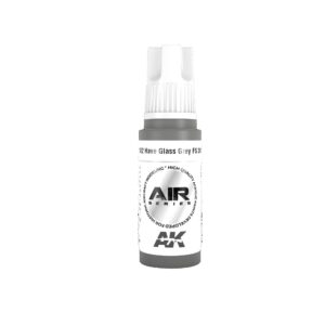 Compact Glass Grey paint by AK Interactive for precise airbrush application in model painting.