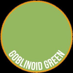 Vibrant Goblinoid Green circle design with playful typography and contrasting orange border.