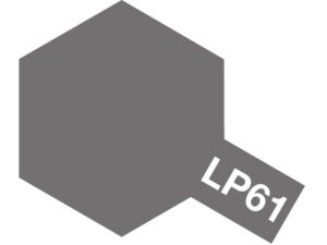 Neutral gray hexagon color swatch labeled LP61 for versatile design applications.