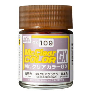 Mr. Hobby GX Clear Blown Paint Jar, Color 109 - Vibrant glossy finish for modeling.