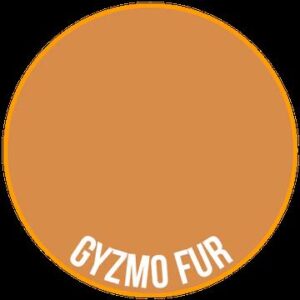 Modern circular logo design for GYZMO FUR in warm tones with bold white lettering.