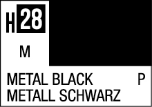H28 Metal Black finish with German translation, sleek design for a global audience.