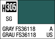 H305 Dark Gray Color Swatch with Standard Codes in English and German