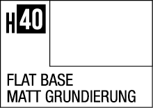 H40 Flat Base Matte Primer: Modern design for versatile painting applications.