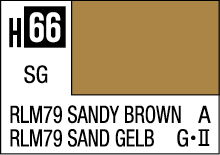 RLM79 Sandy Brown H66 SG color swatch for design and modeling applications.
