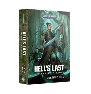 Epic cover of Battle for Survival in Hell’s Last featuring a heroic warrior in Warhammer.