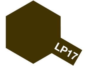 Modern dark brown hexagon with LP17 banner for branding and product identification.