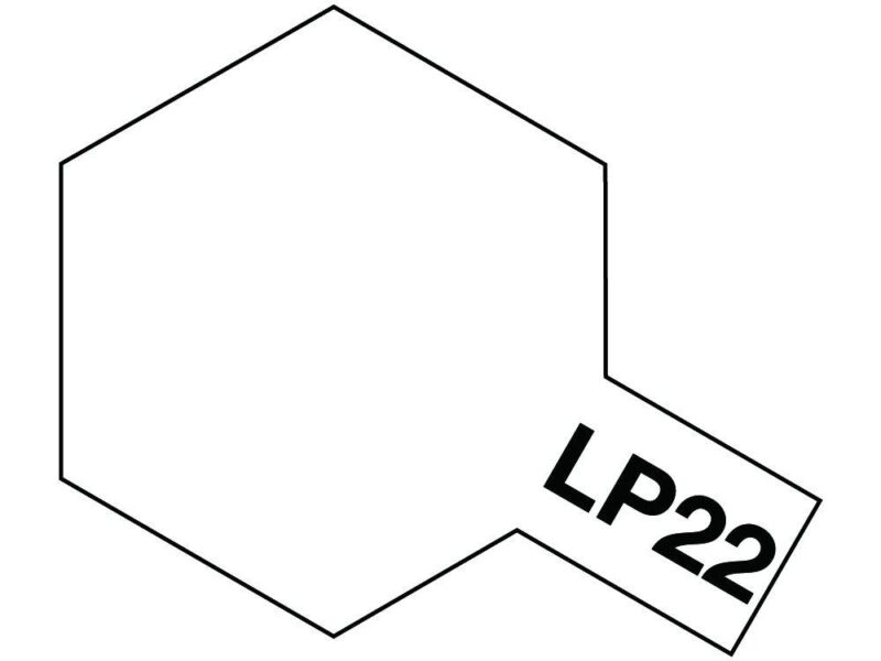 Outline of a hexagon with LP22 label, perfect for technical and design applications.