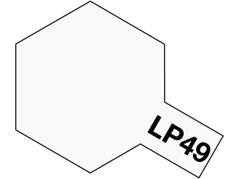 Minimalist hexagon with LP49 label, featuring a black outline on a white background.