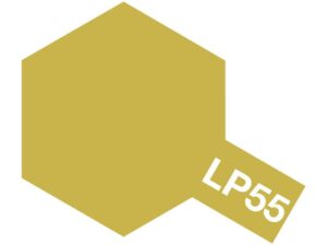 Stylish gold hexagon design with bold LP55 label for branding and product applications.