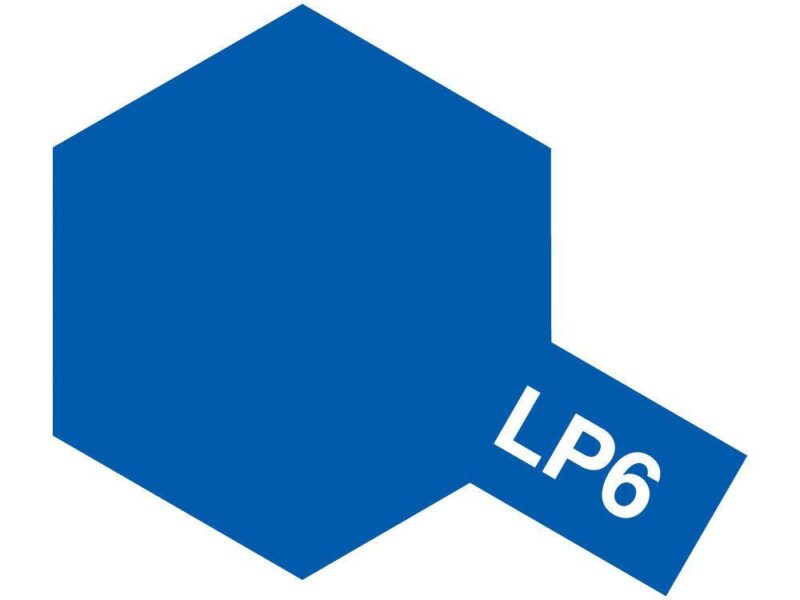 Blue hexagon design with LP6 tab, symbolizing clarity and trust in a modern style.