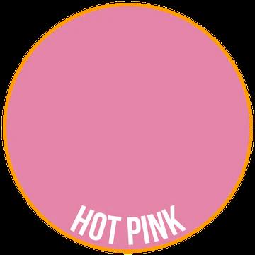 Bold hot pink circle with orange border and HOT PINK text emphasizes vibrant energy and creativity.