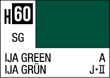 Deep green IJA Green color swatch H60, highlighting nature-inspired design versatility.