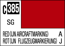 IJN Aircraft Red C385 Color Chart for Markings in English and German.