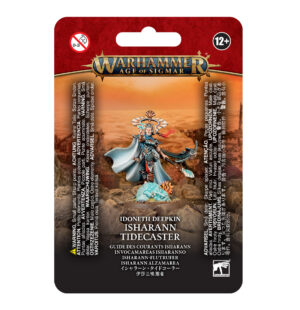 Isharann Tidecaster miniature from Warhammer: Age of Sigmar, featuring the Idoneth Deepkin faction.