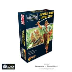Japanese Army Miniatures for Bolt Action, featuring dynamic WWII soldiers and vibrant thematic design.