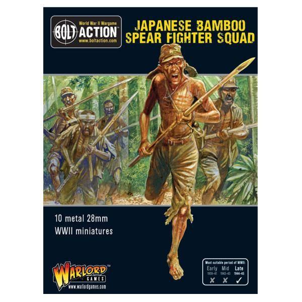 Japanese Bamboo Spear Fighter Miniatures for Bolt Action in WWII jungle setting.