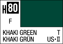 Khaki Green H80 color swatch card with bilingual labeling for designers and manufacturers.