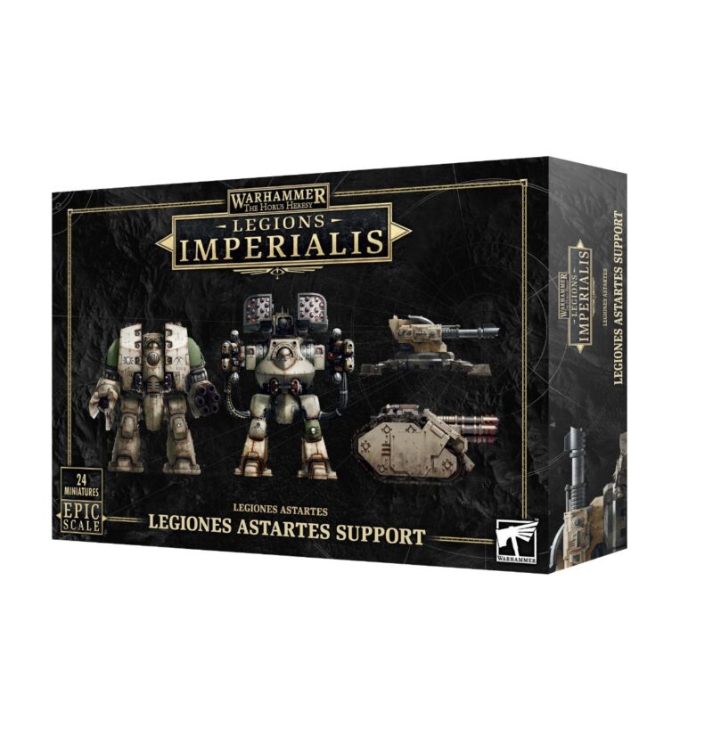 Legiones Astartes Support Miniatures Set for Warhammer 40K featuring customizable Space Marine and vehicle.