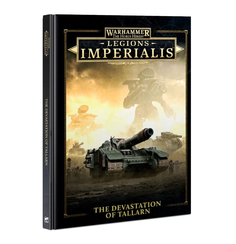 Cover of Warhammer 40K: Tallarns Military Devastation, depicting epic warfare and mechanized conflict.