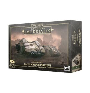Explore the Land Raider Proteus in the stunning Legions Imperialis tabletop miniature game.