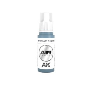 Light Blue paint by AK Interactive in a dropper bottle for precise model detailing.