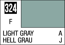 Light Gray Color Reference 324 - Bilingual Chart with English and German labels.