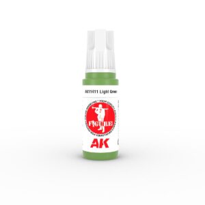 Light Green paint bottle with precision nozzle, Figure brand, product code ACT14111.