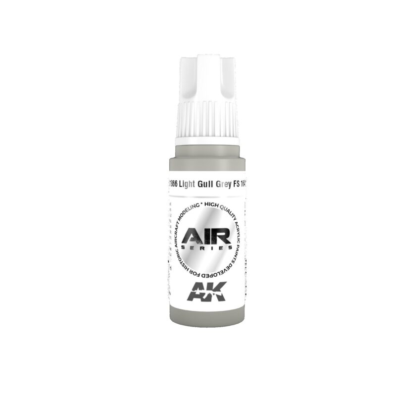 Light Gull Gray airbrush paint for precise model painting projects. Easy dispensing, perfect for hobbyists.