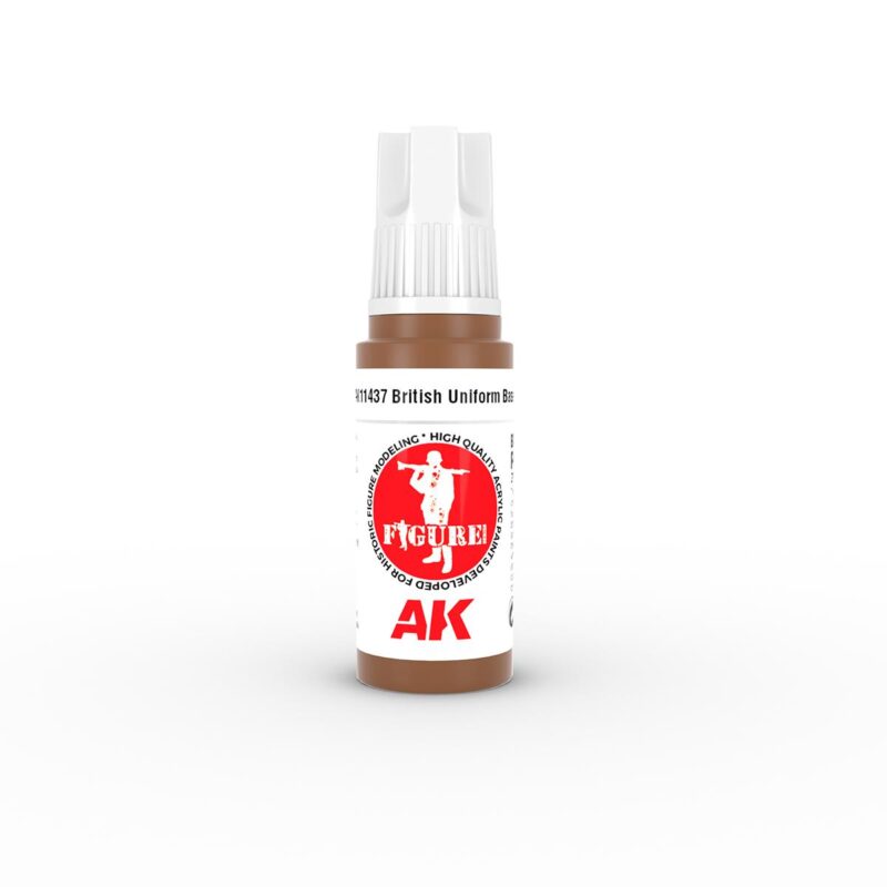 British Uniform model paint for military models in a compact bottle.