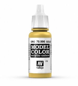 Vallejo Model Color 70.996 Gold Acrylic Paint for precise model painting and detailing.