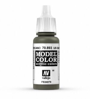 Vallejo Model Color 70.893 Olive Green Acrylic Paint for precise model painting.