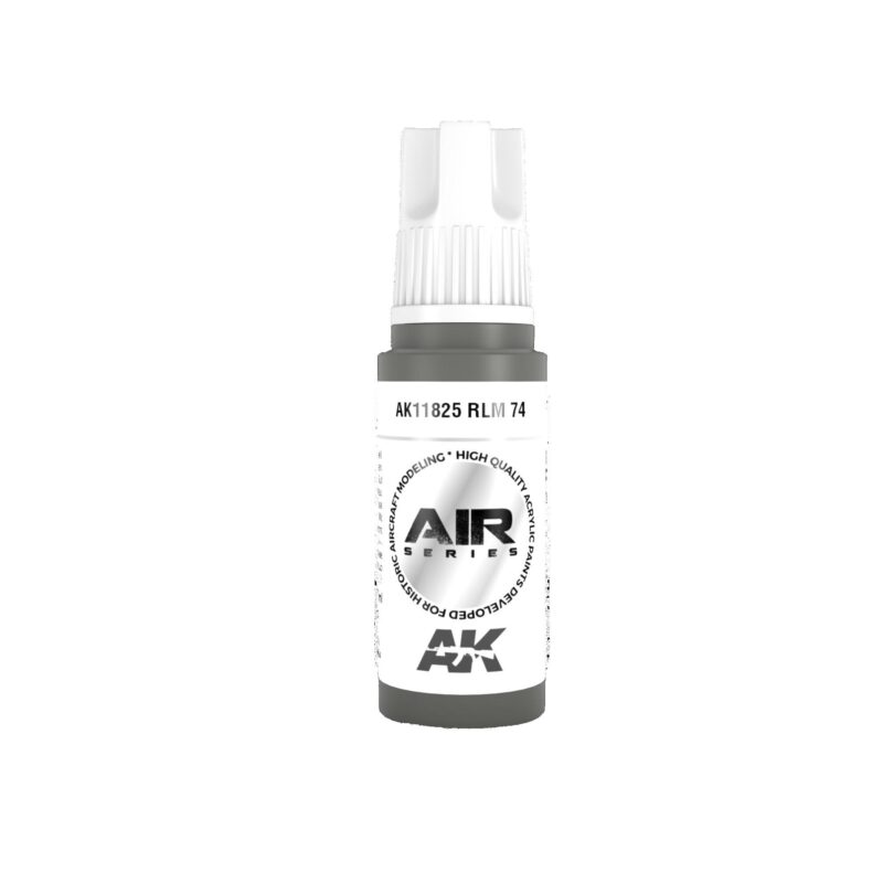 AK Interactive AIR airbrush paint, RLM 74, sleek design for precise model detailing.