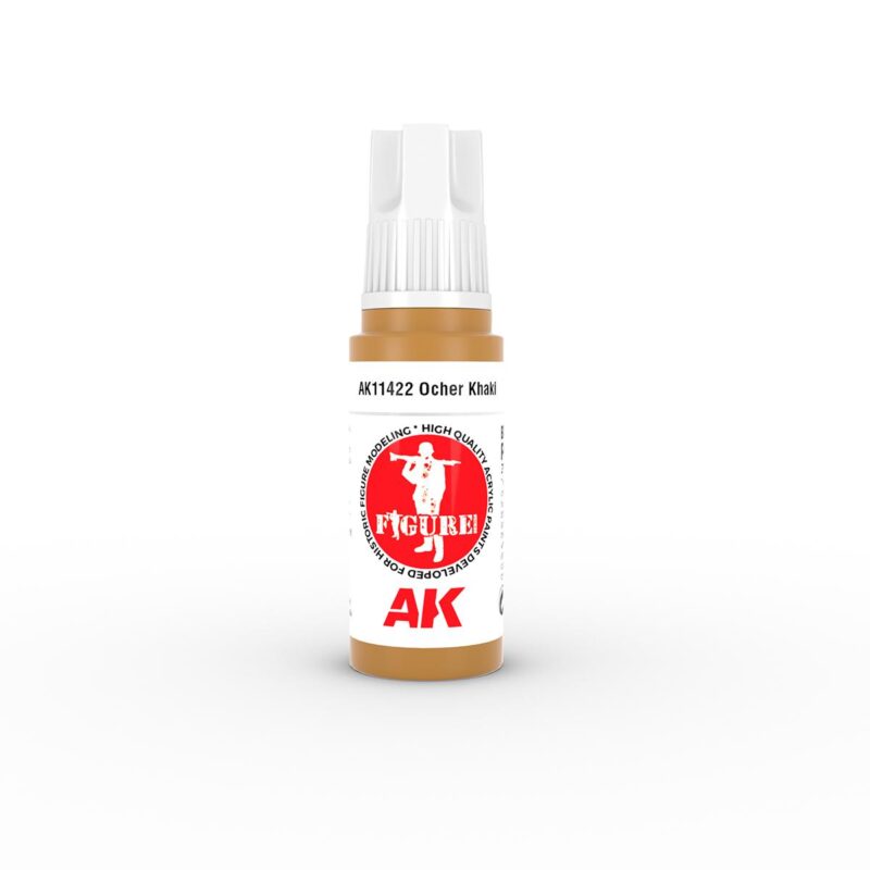 Ocher Kilt model paint by AK for precise application and detailed hobby projects.