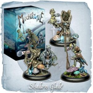 Discover the enchanting miniatures of Moonshine: Shadow Glade, featuring whimsical creatures and mystical guardians.