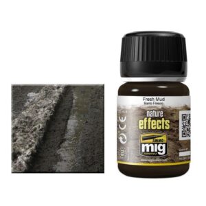 Realistic fresh mud texture alongside AMMO model paint for detailed terrain effects.