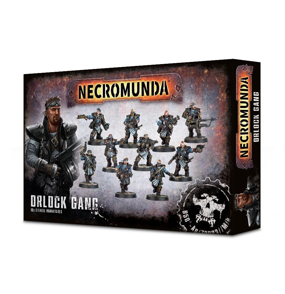 Orlock Gang miniatures for Necromunda: eight detailed figures in dynamic poses for strategic gameplay.