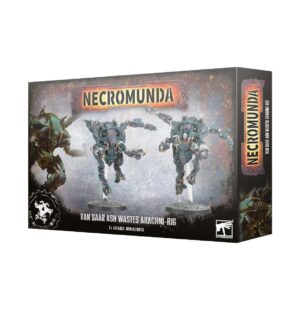 Necromunda Van Saar Ash Wastes Expansion featuring detailed miniatures in a dark industrial setting.