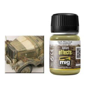 North Africa Dust paint enhances scale model weathering for authentic military vehicle details.