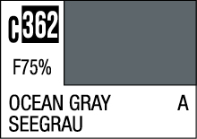 Ocean Gray color swatch C362: a calming muted gray with subtle blue-green undertones.