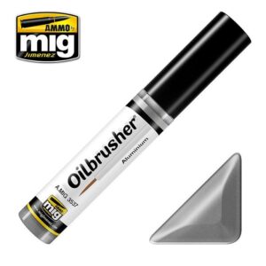 Sleek Oilbrusher Aluminium tool by Ammo for detailed painting and modeling projects.