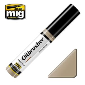 Oilbrusher Dusty Brown marker by AMMO, perfect for realistic model painting and detailing.