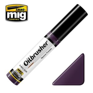 Oilbrusher Superb Purple paint marker by Ammo, ideal for artists and modelers.