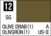 Olive Drab color swatch showcasing muted green hue for design and fashion applications.