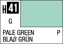 Pale Green H41 swatch: Soft green hue inspired by nature for design and decor use.