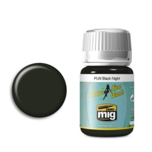 A.MIG-2126 Black Night wash enhances model details with rich color and smooth application.