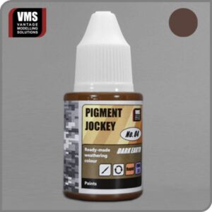 Pigment Jockey Dark Earth paint for realistic model weathering by VMS.