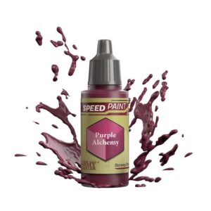 Vibrant Purple Alchemy Speed Paint in bold hues inspires creativity and artistic expression.