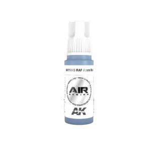 RAF Blue airbrush paint for models, featuring precise nozzle and authentic military colors.
